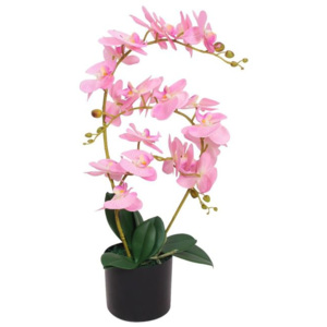 Orhidee artificială cu ghiveci, 65 cm, roz