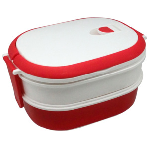 Cutie pentru gustare Jocca Lunchbox, alb - roșu