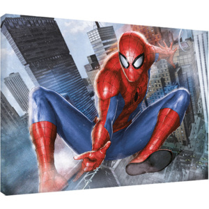 Spider-Man - In Action Tablou Canvas, (80 x 60 cm)