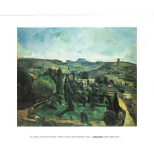 Ile De France Landscape Reproducere, Paul Cézanne, (80 x 60 cm)