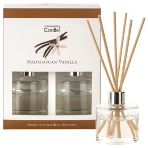 Set 2 difuzoare parfum Copenhagen Candles Madagascan Vanilla, 40 ml