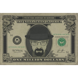 Breaking Bad - Heisenberg Dollar Poster, (91,5 x 61 cm)