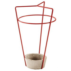 Suport cu bază din beton pentru umbrele MEME Design Ambrogio, roșu