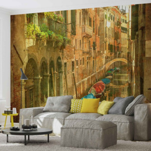 City Venice Canal Fototapet, (211 x 90 cm)