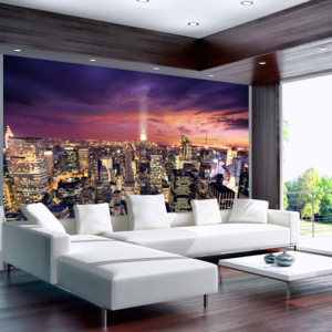 Fototapet - Evening in New York City 100x70 cm