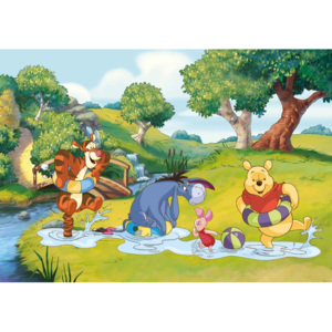 Disney Winnie Pooh Tigger Eeyore Piglet Fototapet, (211 x 90 cm)