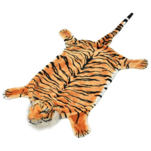 Covor model tigru din pluș 144 cm, maro