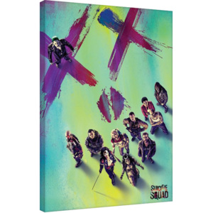 Suicide Squad - Face Tablou Canvas, (60 x 80 cm)