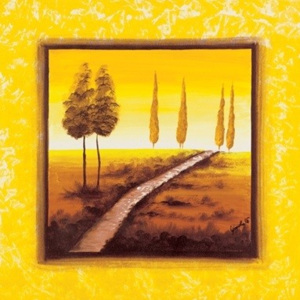 Yellow Path Reproducere, Maria Teresa Gianola, (30 x 30 cm)
