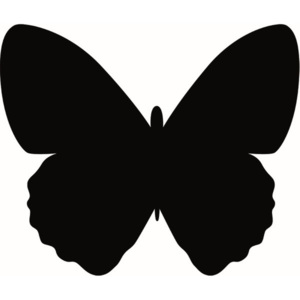 Set tablă de scris și cretă markerSecurit® Silhouette Butterfly
