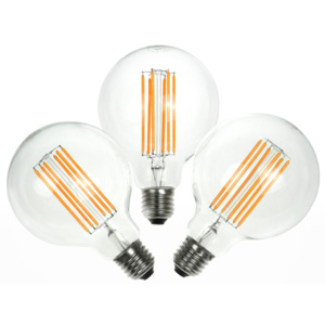Set 3 becuri LED Bulb Attack GLOBE Linear, 6,5 W