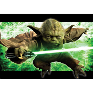 Star Wars Master Yoda Fototapet, (416 x 254 cm)