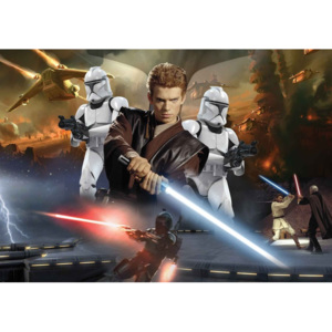 Star Wars Attack Clones Anakin Skywalker Fototapet, (416 x 254 cm)