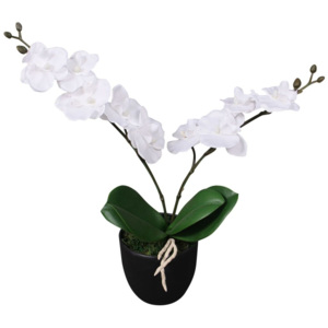 Orhidee artificială cu ghiveci, 30 cm, alb