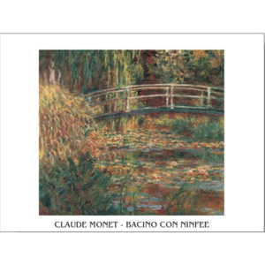 The Water-Lily Pond Reproducere, Claude Monet, (70 x 50 cm)