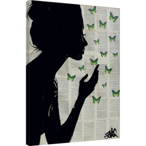 Loui Jover - Simplicity - Green Tablou Canvas, (60 x 80 cm)