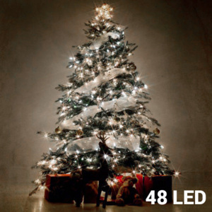 Lumini de Crăciun Albe (48 LED)