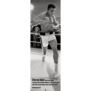 Muhammad Ali - fast Poster, (53 x 158 cm)