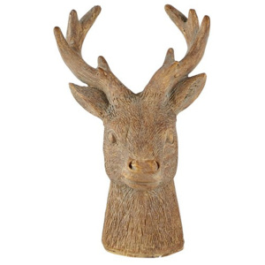 Statuetă decorativă KJ Collection Reindeer Head, 12,5 cm, maro