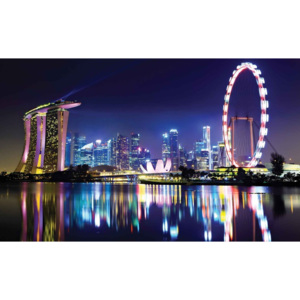 Singapore City Skyline Fototapet, (416 x 254 cm)