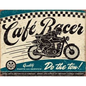 Cafe Racer Placă metalică, (40 x 31,5 cm)