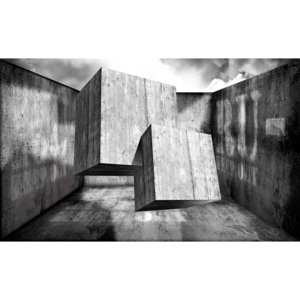 Abstract Modern Concrete Fototapet, (416 x 254 cm)