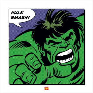 Hulk - Smash Reproducere, (40 x 40 cm)