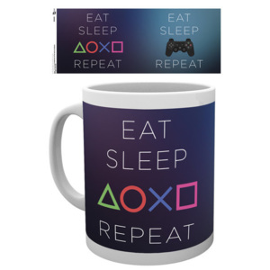 Playstation: Eat - Sleep Repeat Cană