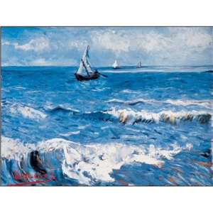 Seascape at Saintes-Maries, 1888 Reproducere, Vincent van Gogh, (30 x 24 cm)