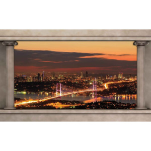 City Skyline View Istanbul Fototapet, (416 x 254 cm)