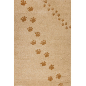Covor Art For Kids Footprints, 100 x 150 cm, bej