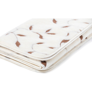 Pătură din lână Royal Dream Merino Wool Quilt, 220 x 200 cm, alb