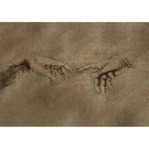 Michaelangelo Creation of Adam Fototapet, (208 x 146 cm)