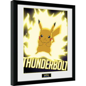Pokemon - Thunder Bolt Pikachu Afiș înrămat