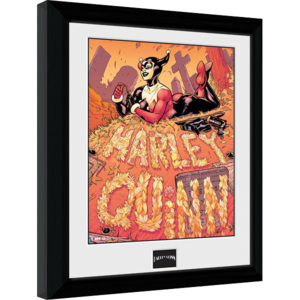 Batman Comic - Harley Quinn Graveyard Afiș înrămat