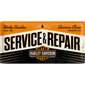 Placă metalică - Harley & Davidson (Service & Repair)