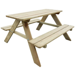 Masă de picnic din lemn pentru copii 89 x 89,6 x 50,8 cm