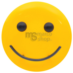 Cuier de perete Smiley Face Galben