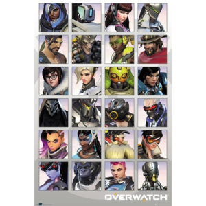 Overwatch - Character Portraits Poster, (61 x 91,5 cm)