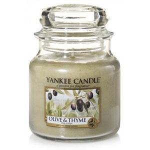 Lumanare Parfumata Borcan Mediu Olive Thyme Yankee Candle