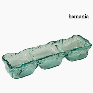 Ornament pentru Masă din Sticlă Reciclată Sticlă reciclată (38 x 13 x 10 cm) by Homania