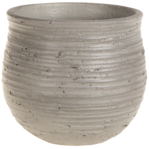 Ghiveci ceramic Atmosphere Light Grey, Ø 14 cm