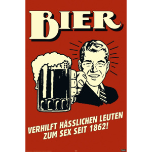 Poster - German Retro Spoof Bier