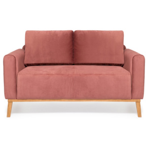 Canapea cu 2 locuri Vivonita Milton Trend, roz pudră
