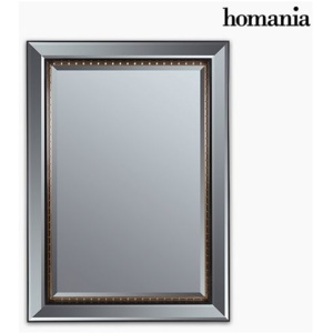 Oglindă Rășină sintetică Sticlă bizotată Negru Aur (80 x 4 x 110 cm) by Homania