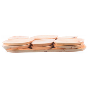 Set 13 platouri din lemn pentru servit model 4