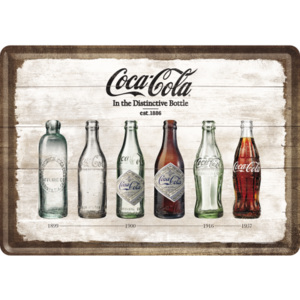Ilustrată metalică - Coca-Cola (sticle)