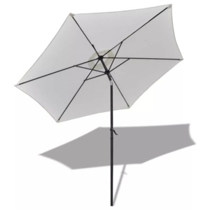 Umbrelă de soare 3 m, Alb-Crem