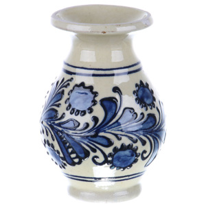 Vaza ceramica albastra de Corund 10 cm