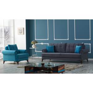 Canapea Extensibila 3 locuri Step Bleumarin K4